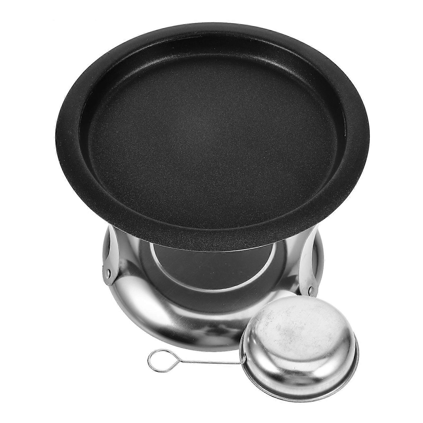 Stainless Steel Buffet Stove Rack for Buffet Dishes 1Set Silver