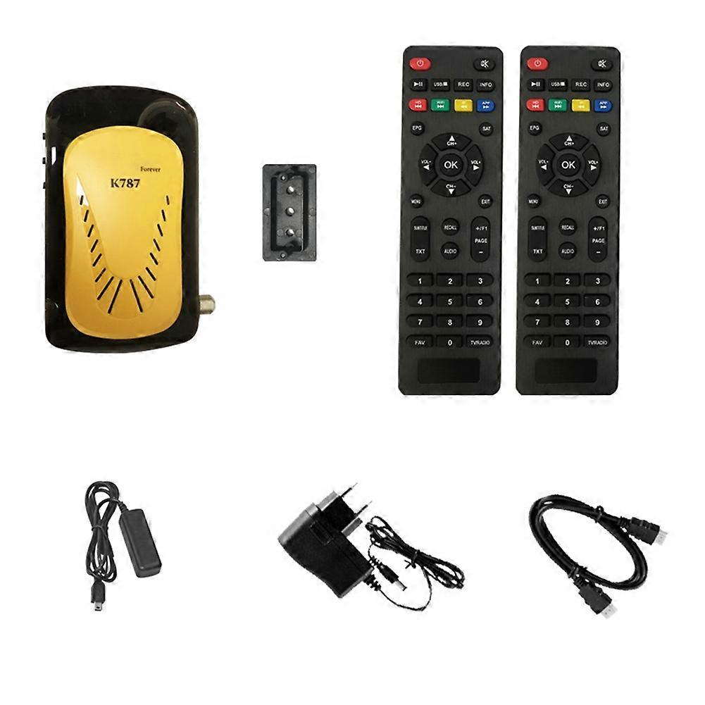 For Kingbox K787 Hevc H.265 DVB-S2 Set Top Box TV Decoder EU Plug