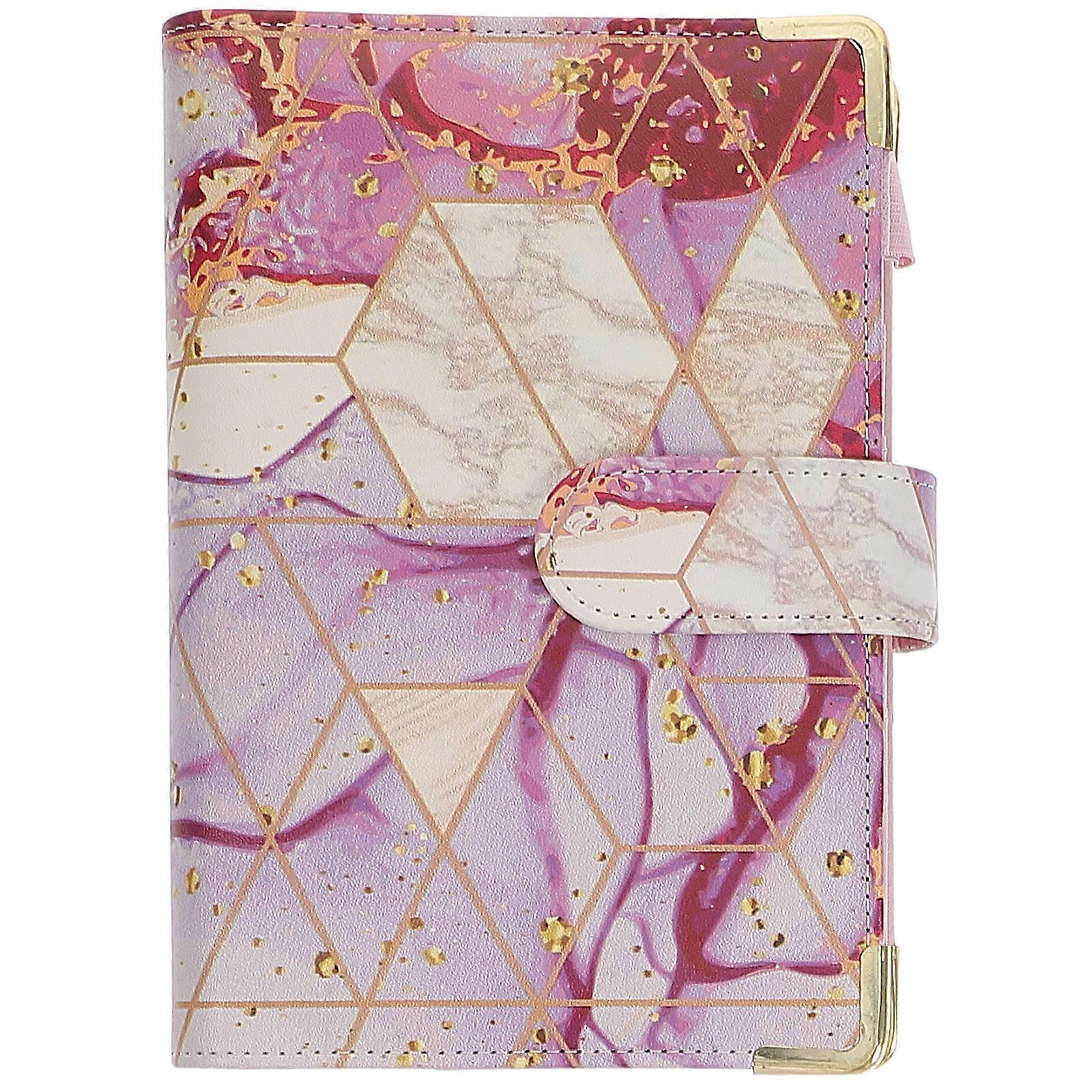 Marble Pattern Notebook Violet for Writing 1Set Budget Organizer Cards