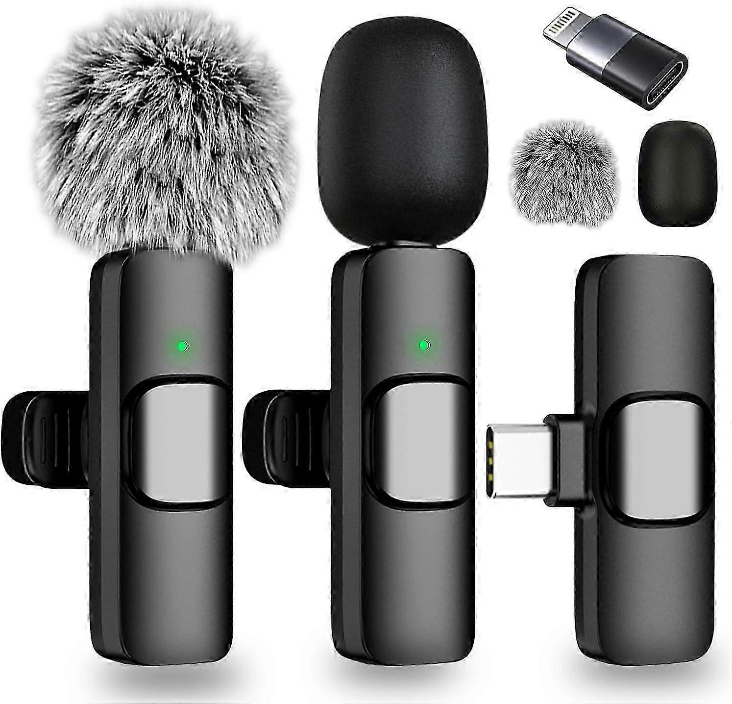 Wireless Lavalier Microphone for iPhone, Android, iPad, Tablet, Bluetooth Mini