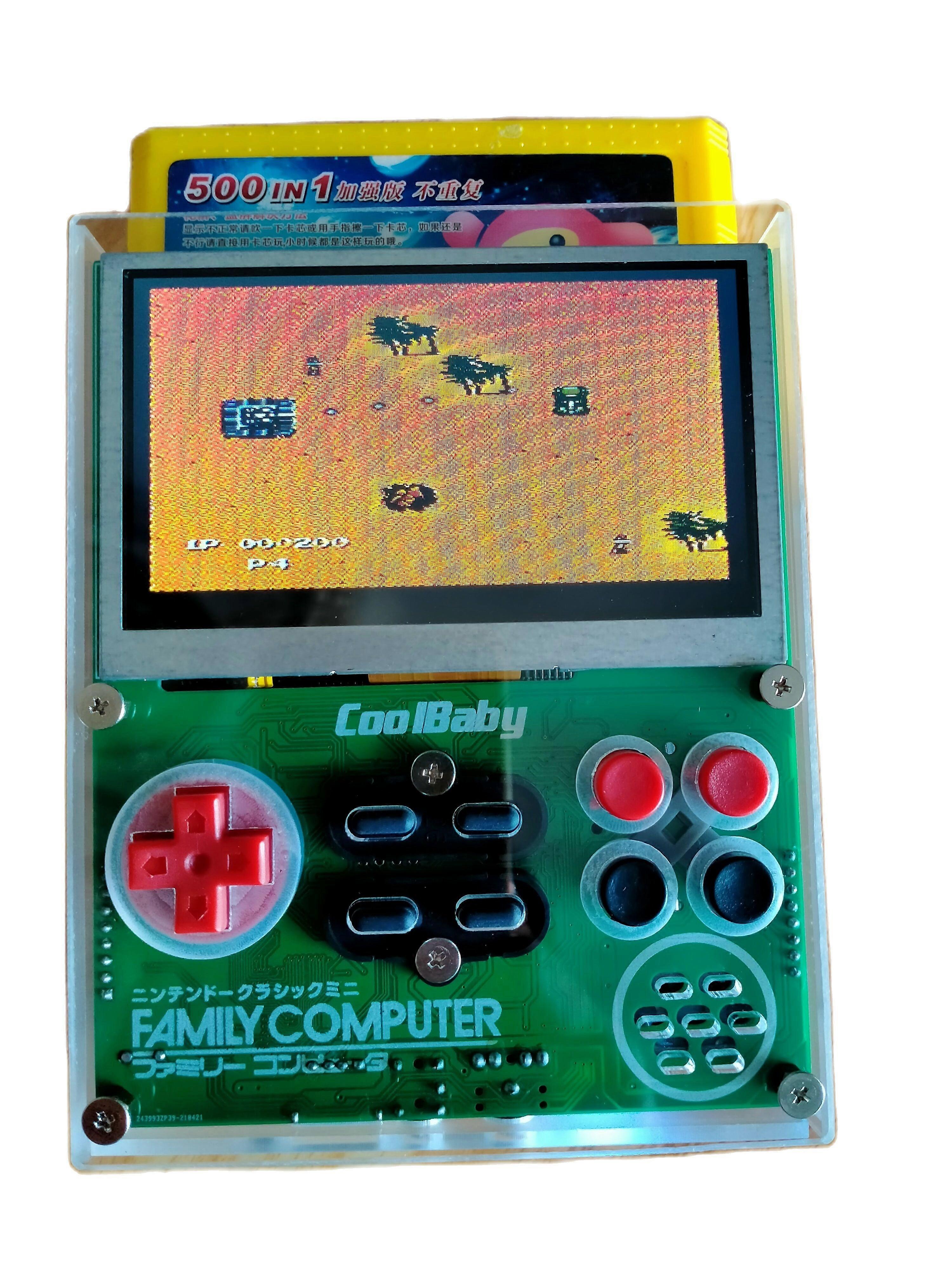 Coolbaby X7 Retro FC Pocket 8bit Portable Handheld Video Game Console With Solt to Inset 60 Pin Cartridge AV Out 3.5inch
