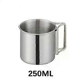 Stailess Steel Camping Mug Titanium Cup Tourist Vajilla Picnic Utensilios de viaje al aire libre Set de cocina Utensilios de cocina Senderismo portátil