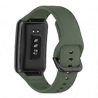 Watch Free Textured Silicone Replacement Strap with Black Buckle