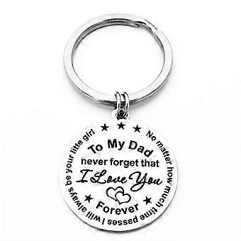 Keychain Gift for Mom with Heartfelt Love Message, Never Forget That I Love You, from Daughter