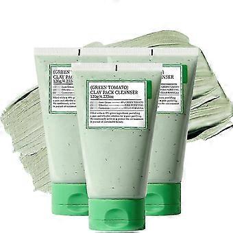 1-3pcs Green Tomato Clay Mask Cleanser, Purifying with 49% Green Tomato Extr 2024 NEW