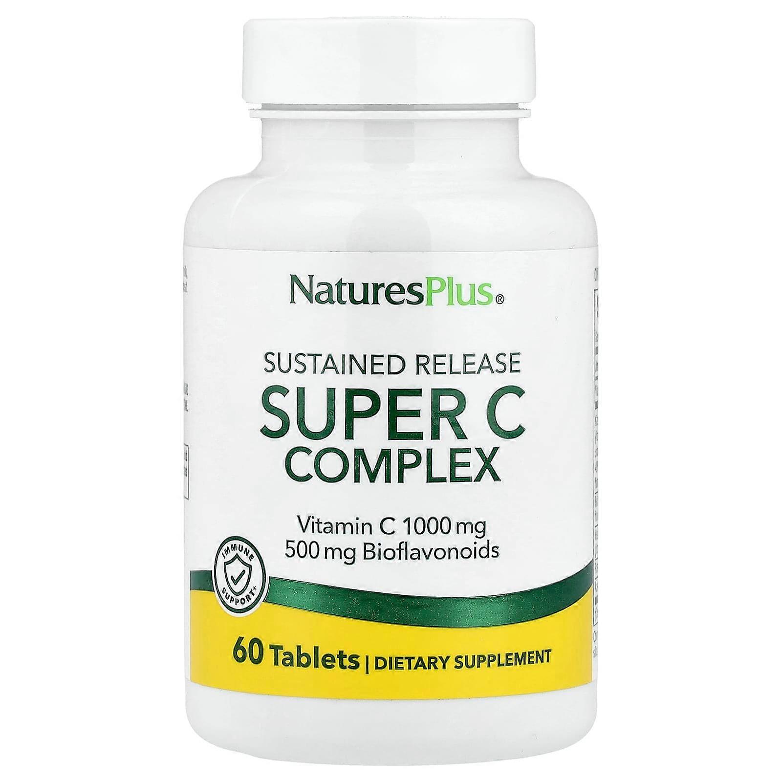 NaturesPlus, Sustained Release Super C Complex, 60 Tablets