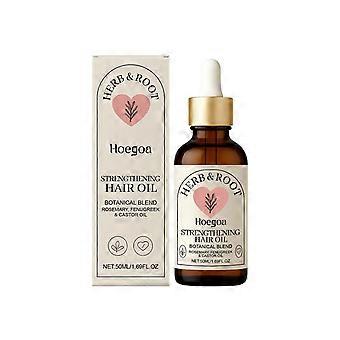 Hoegoa Rosemary Castor Oil Hair Care Essential Oil  Gentle Nourishing, Smooth, Shiny, And Moisturizing Hair Serum