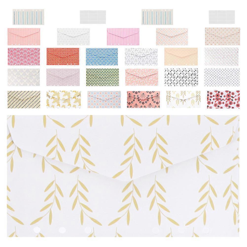 Cash Binder Envelopes for Storage Use 2Sets Paper