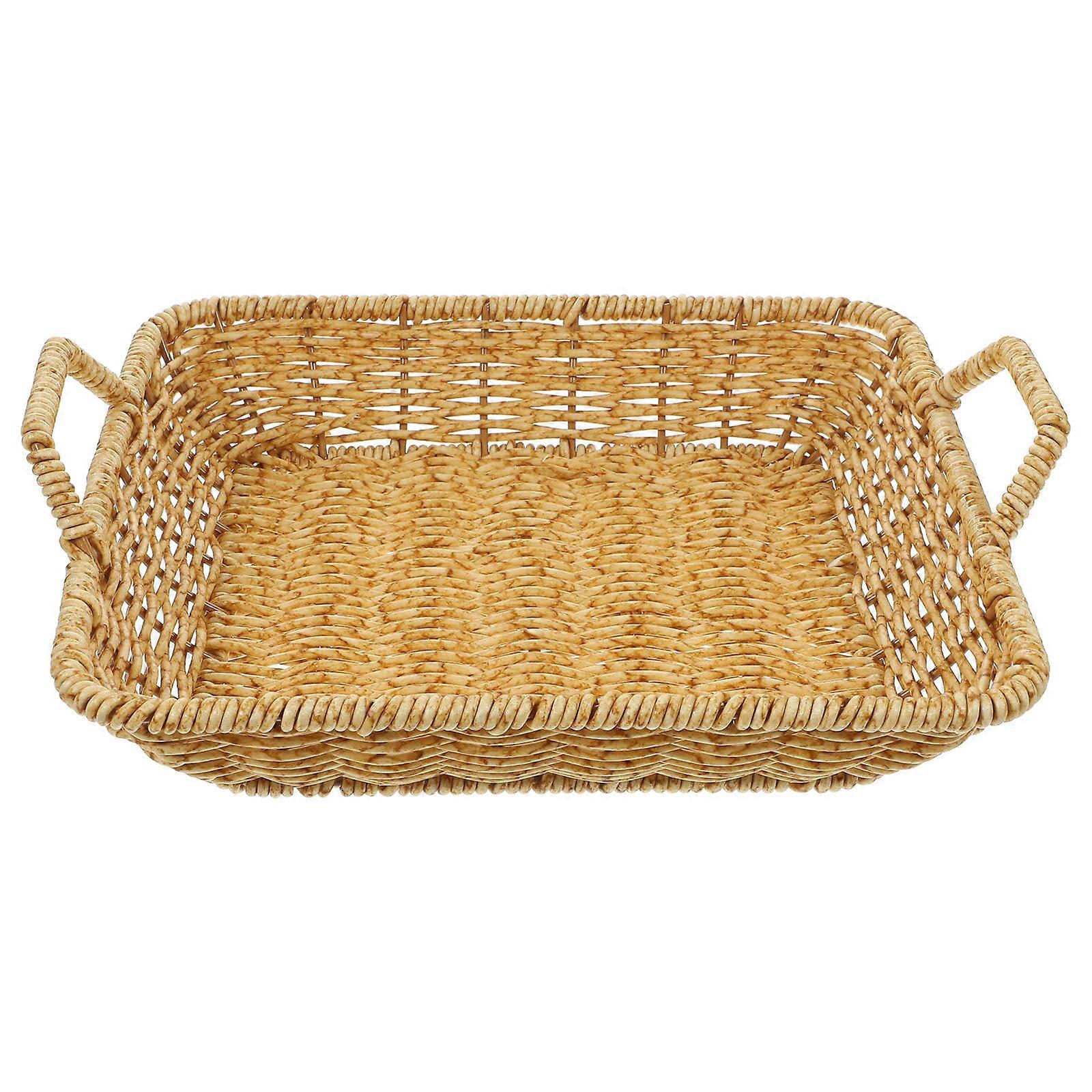 Woven Fruit Basket Bread Basket for Serving and Storage