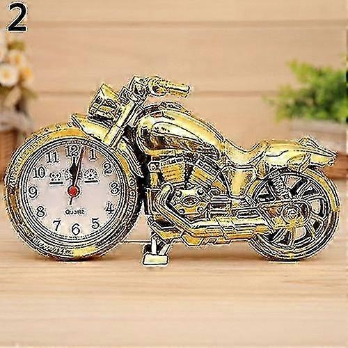 2026 Suitable Creative Motorcycle Shape Quartz Clock Alarm Clock Time Keeper Desktop Decor