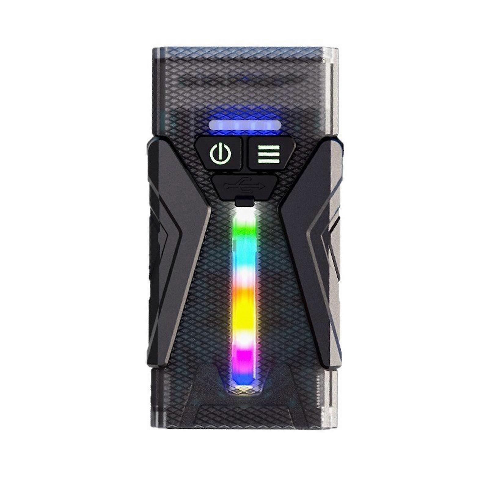 Practical Waterproof Rechargeable Flashlight with Adjustable Light Mode Plastic Texture Suitable for Illuminations Multicolor