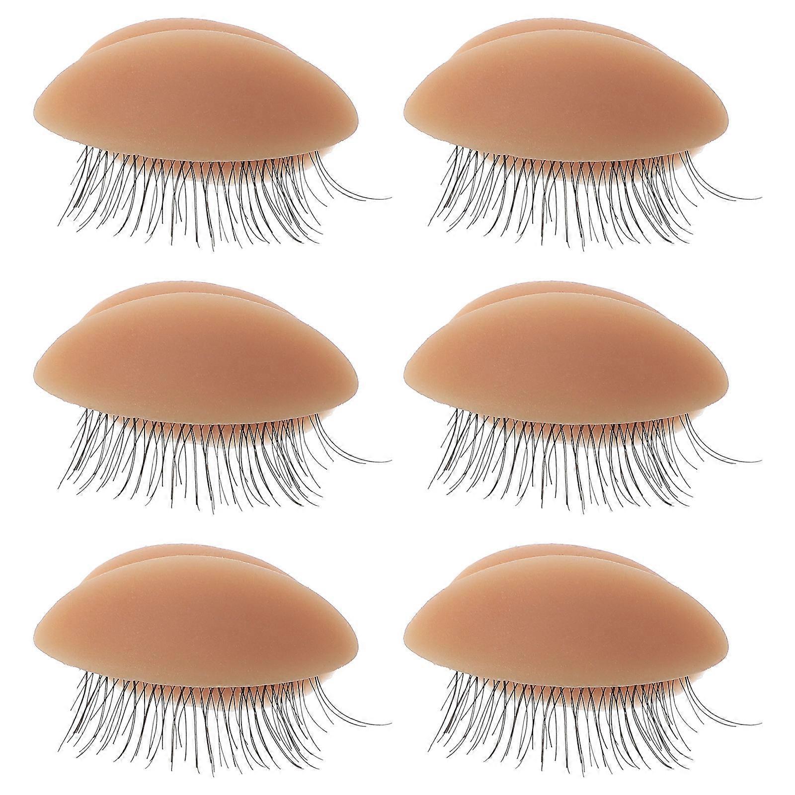 Eyelash Replacement Eyelids for Lash Extension Practice 3Pairs Kit