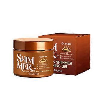 Gel bronceador Golden Shimmer de 150 g, autobronceador natural para un bronceado radiante, gel bronceador ligero y no pegajoso para un tono de piel bronceado uniforme y luminoso.