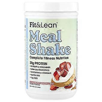 Fit & Lean, Maaltijdshake, Complete Fitness Nutrition, Aardbeientaart, 0,8 lbs (365 g)
