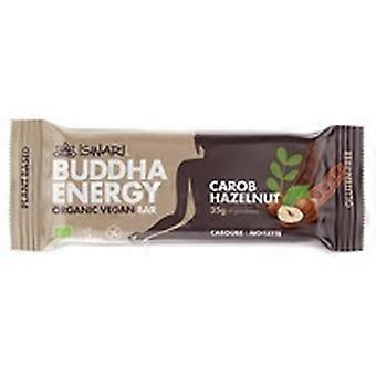 Organic and Vegan Buddha Energy Bar with Carob and Hazelnut 1 bar of 35g