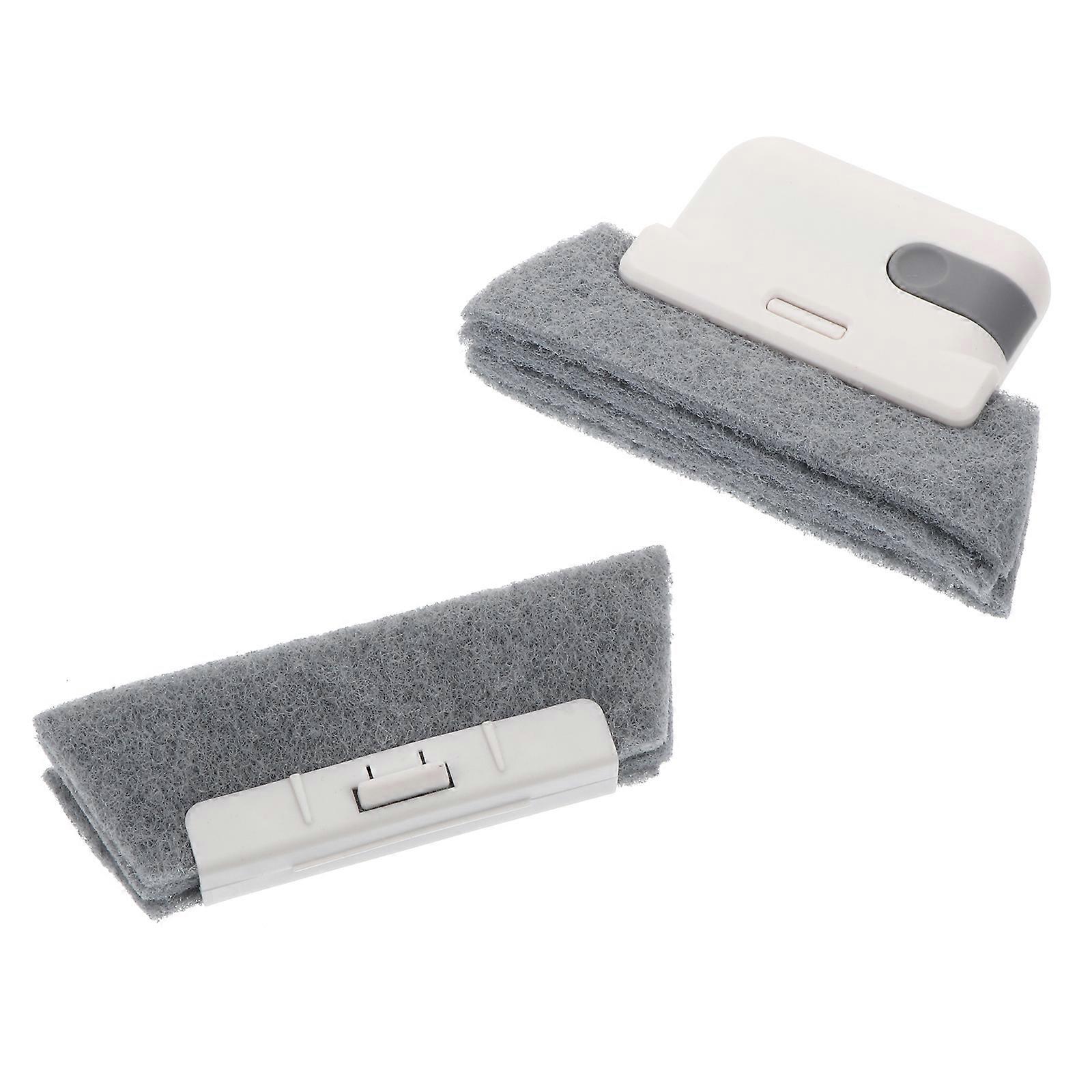 1pc Window Groove Cleaning Brush Multi-function Cleaner with 1pc Brush Head