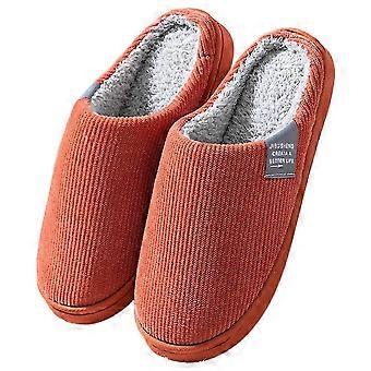 Plush Cotton Slippers for Women - Indoor Winter Warm Non-Slip House Shoes 26-27