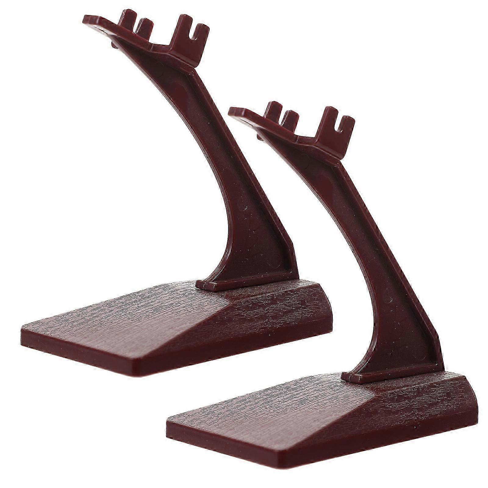 Aircraft Models Stand Plastic Support Base for Storage 2Pcs Grey