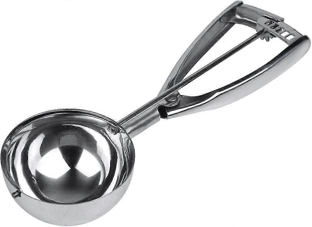 rustfritt stål iskrem scoop (sølv) (1 stk)