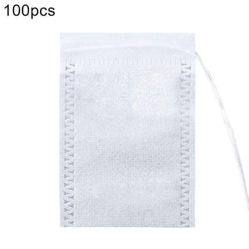 100Pcs Disposable Drawstring Tea Bag Mesh Filter Herb Storage Strainer Pouch KAESI