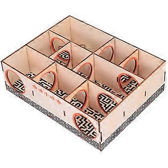 Hamster Wood Maze Toy for Small Pets Activity 2Pcs Durable Wooden Maze