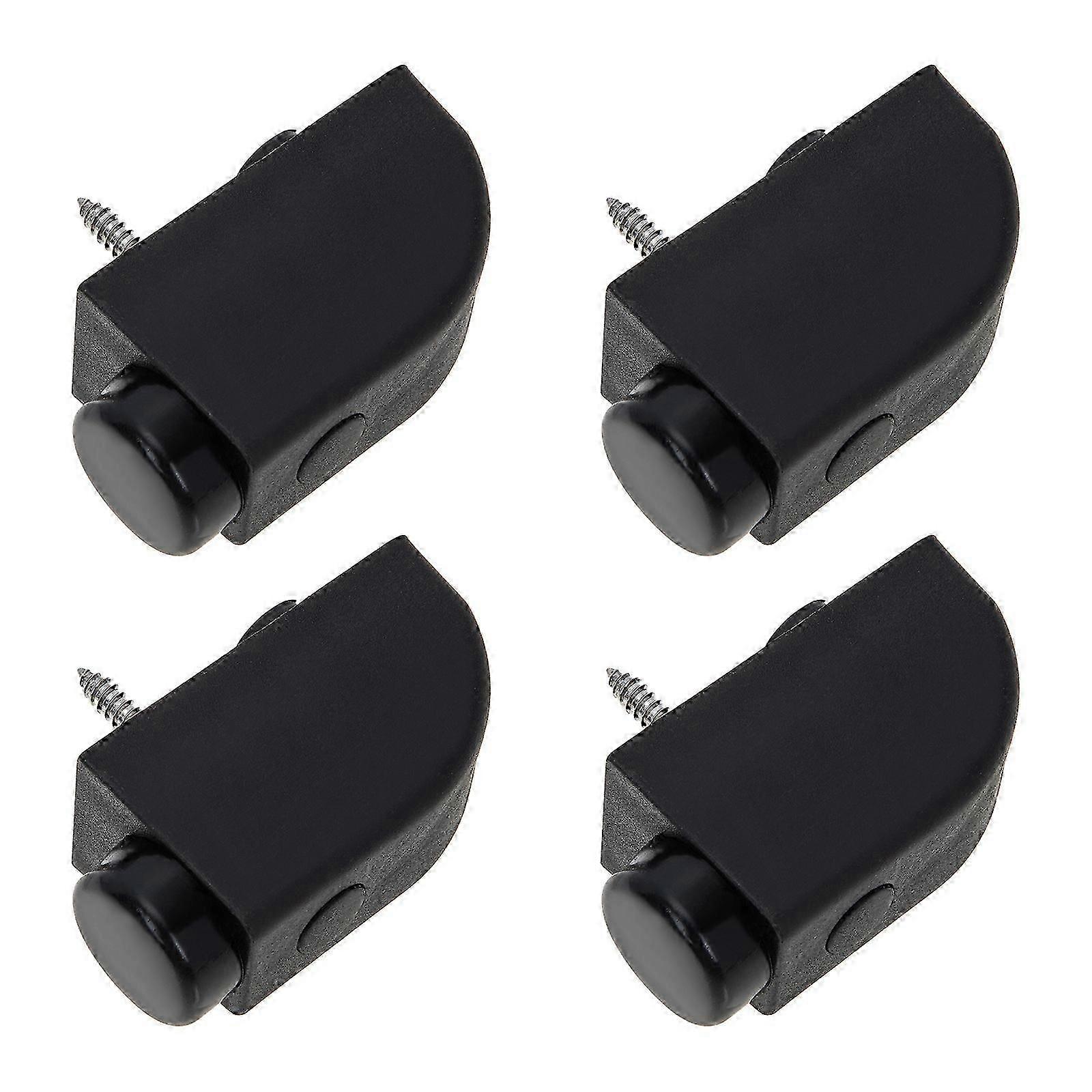 Sliding Window Locks | Child Safety Limited Range Opening | Black Rectangular 5.2x3cm 4Pcs