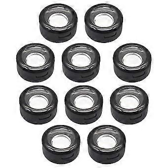 Estuches vacíos para sombras de ojos, para almacenamiento. 10 juegos de estuches compactos negros para sombras de ojos.
