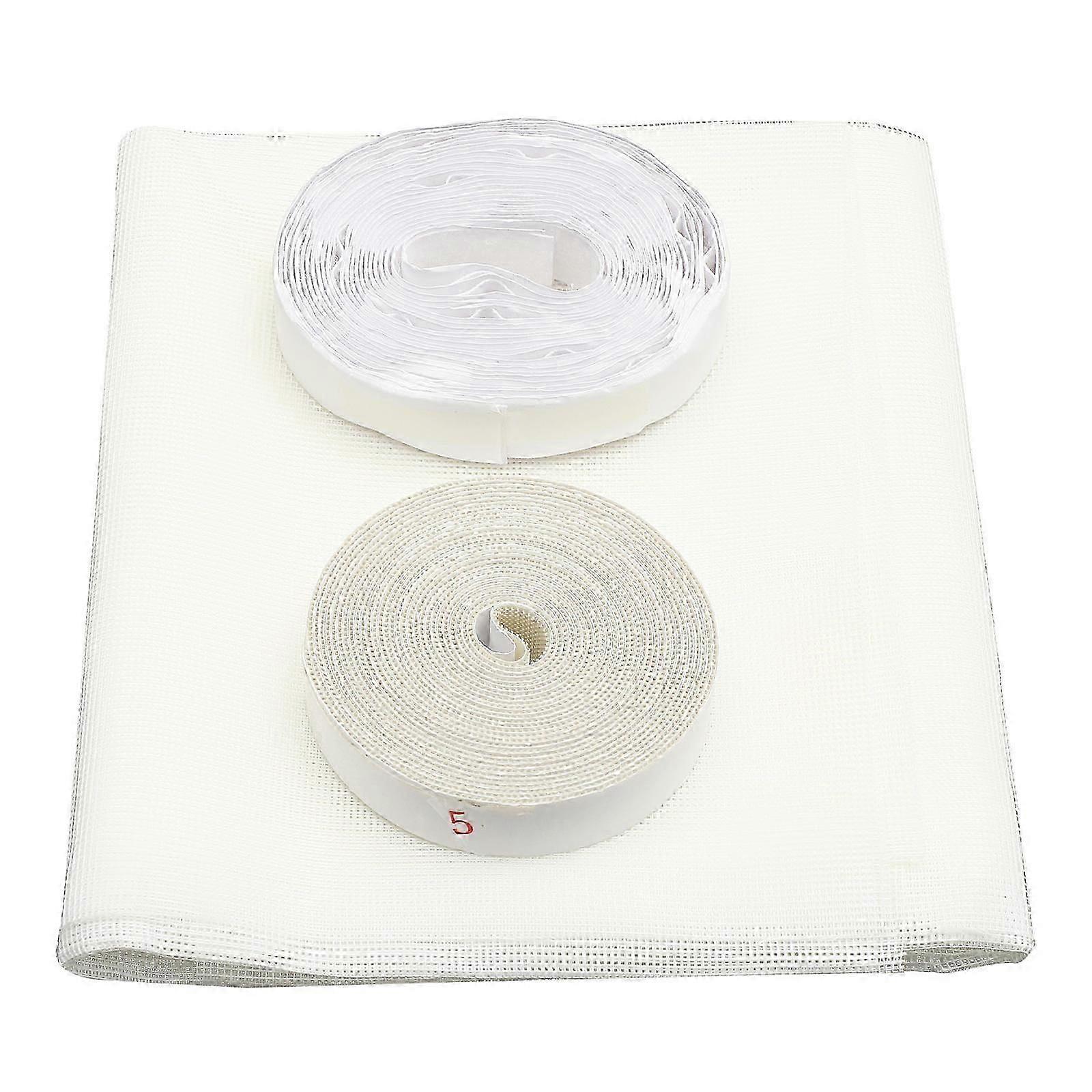 Window Screen Replacement Kit Adhesive Type Kitchen 150x100cm White Insect Proof 1 Set
