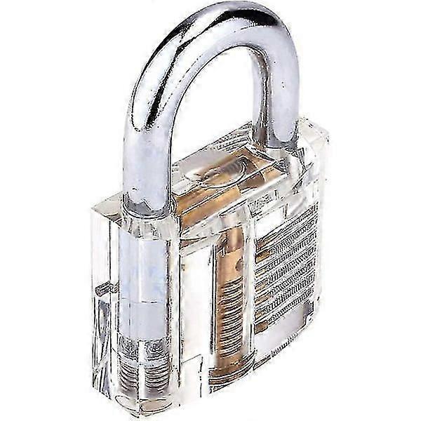 Professional 50mm Transparent Training Padlock Internal Clip Gift