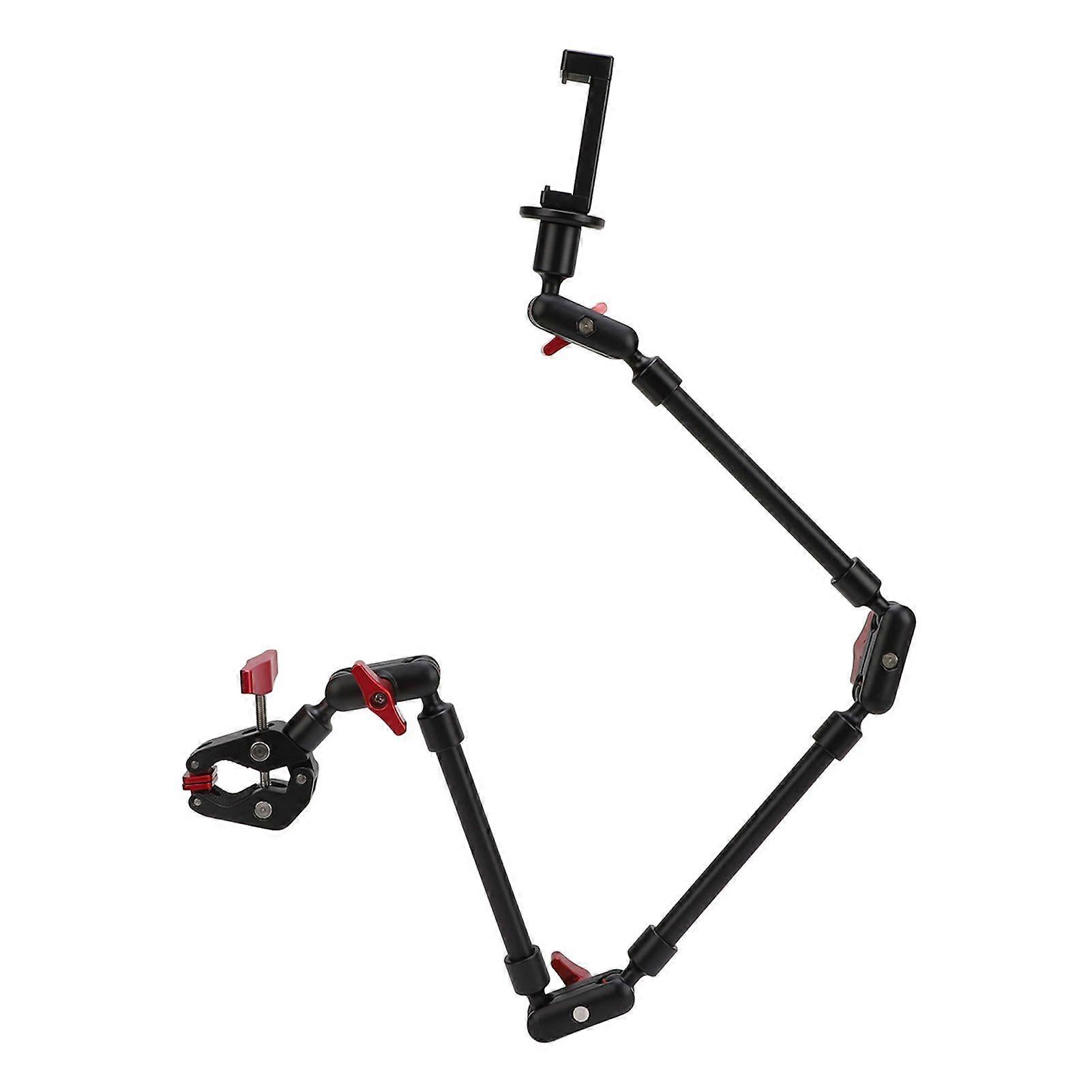 DeskCameraMount360DegreeAdjustableCameraClampMountwith1/4Inch3/8InchThreadCompatibleWithLEDLightCamera