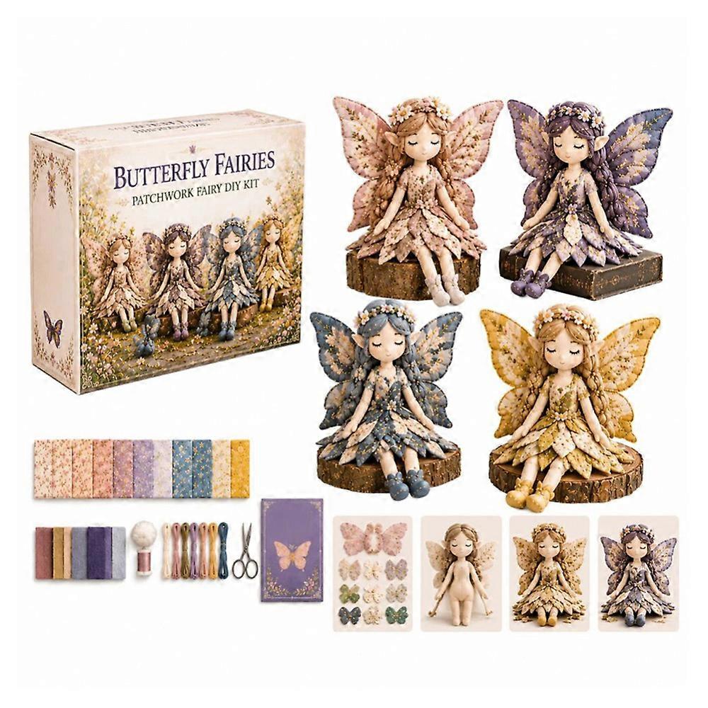 Fairy Patchworks Diy Collection Fun Flower-Fairies Patchworks Sewing Craft Kit