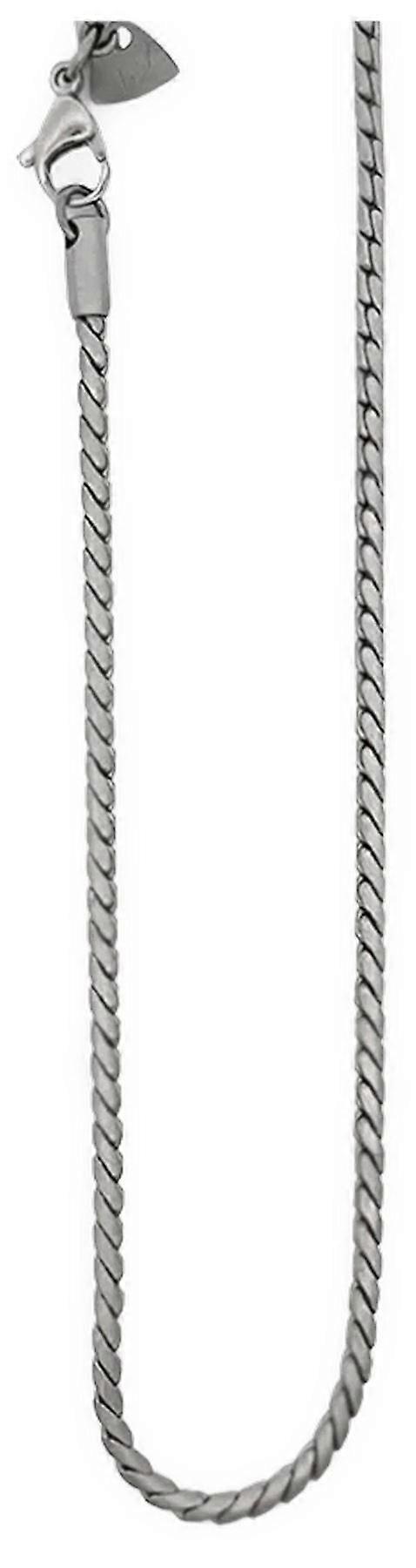 Ti2 Titanium S-Link Snake Chain - Etched Silver