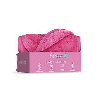 2 stuks vezel make-up remover doekjes, zachte reinigingsdoekjes voor gezicht en ogen