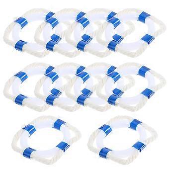 Mini Swim Ring Ornaments Life Buoy Decoration for 40Pcs Mediterranean Style