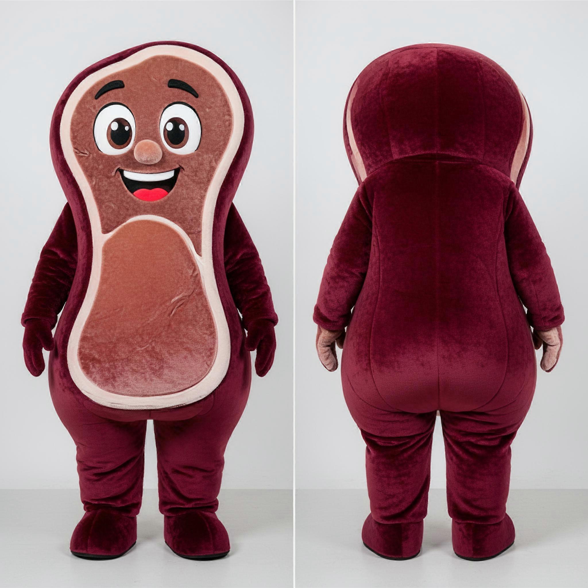 MASTICOT Maroon Padded Steak Mascot