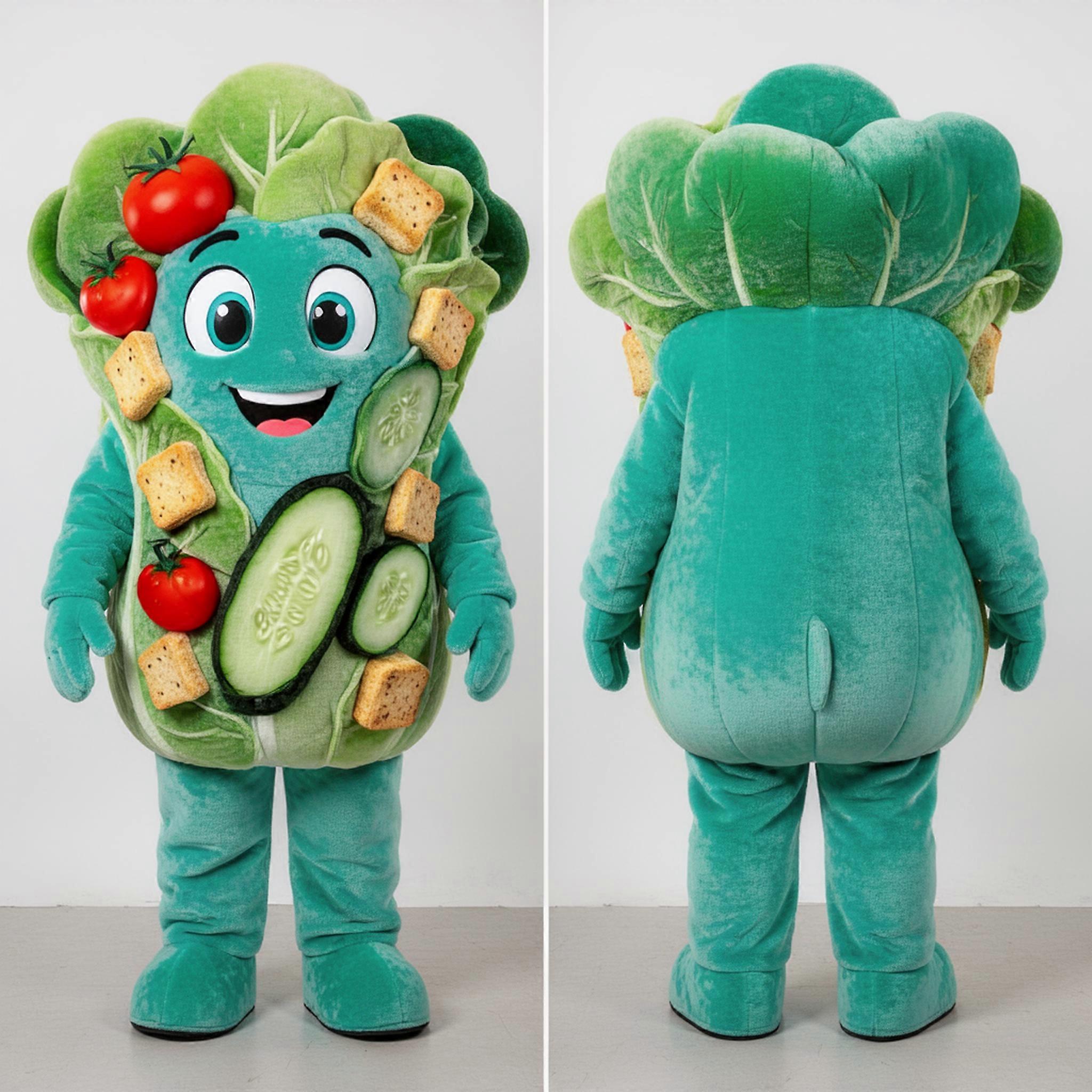 MASTICOT Teal Romaine Caesar Salad Mascot