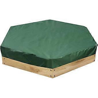 Sandbox Cover Hexagonal 230 x 200 cm Dustproof Sandbox Cover with Drawstring Protective Cover for Sandbox Sand Toy