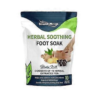 Herbal Foot Soak Beads 20Pcs Lymph Cleansing Swollen Feet Relief Botanical Care