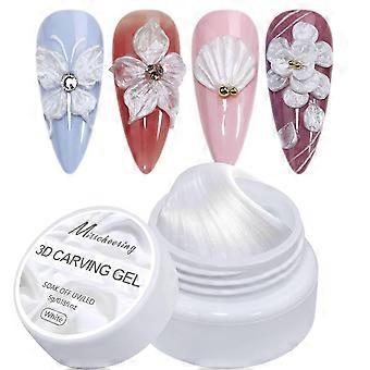Vaste bouwgel, 3D Sculpting Nail Jelly, Soft Extension Formula, niet-plakkerige textuur, Pearl Finish Beauty Liquid, ideaal voor manicure kunst bruiloft L