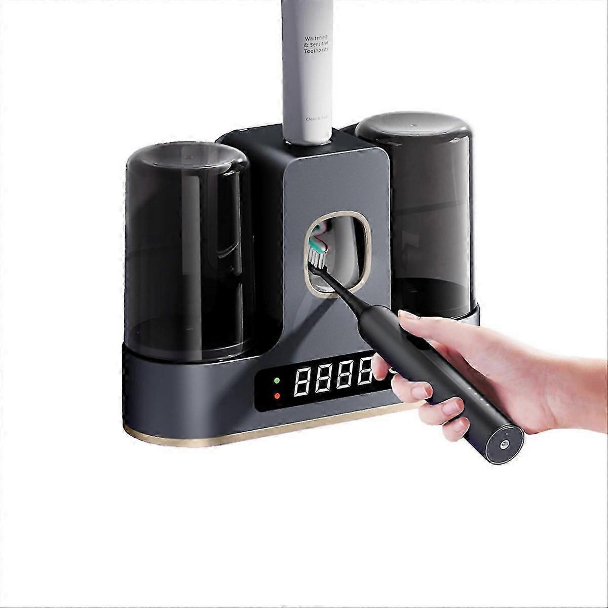 Toothbrush Holders with Air-Drying Smart Countdown LED Screen