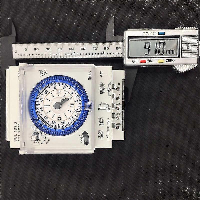 Analog Mechanical Timer Switch 110v-220v 24 Hours Daily Programmable 15min Setting Time Switch Rela