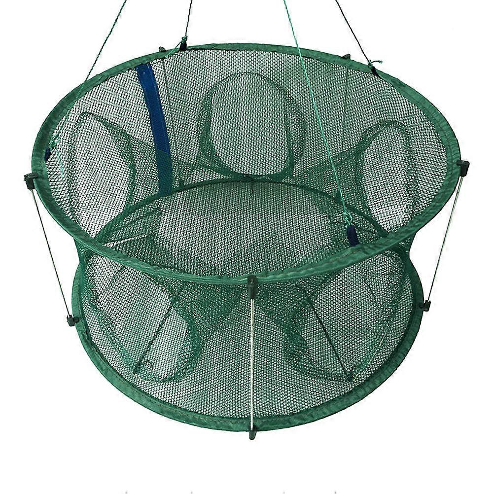 Fishing Landing Net Portable Automatic Foldable Mesh Trap Net 3Pcs