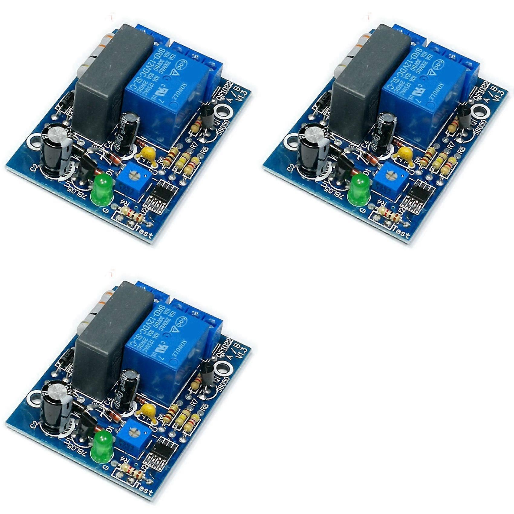 3X AC 220V Adjustable Timer Delay Switch Turn on/Off Time Relay Module (0-10 Minutes)