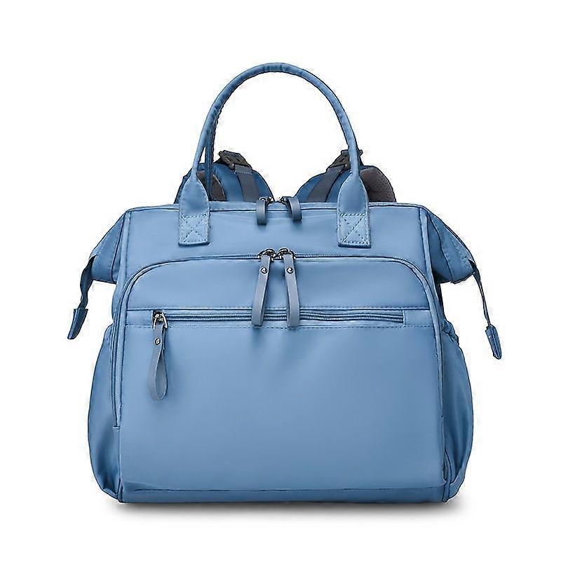 Multi-Pocket Mom Bag, Portable Outing Storage Backpack with Stroller Hanger, Multi-Functional Partition Design