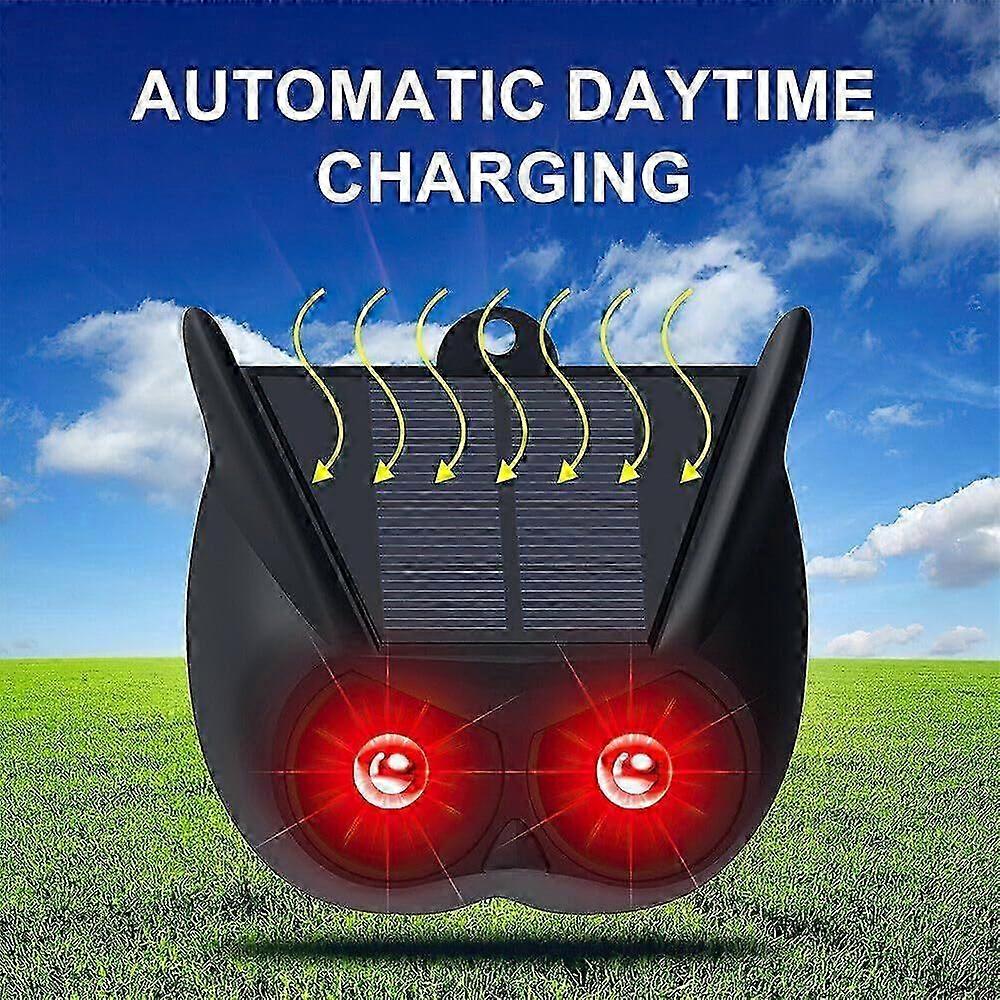 Solar-powered warning light with bright red flashing function, which keeps animals from approaching. Featuring IP65 waterproof performance, it is suit