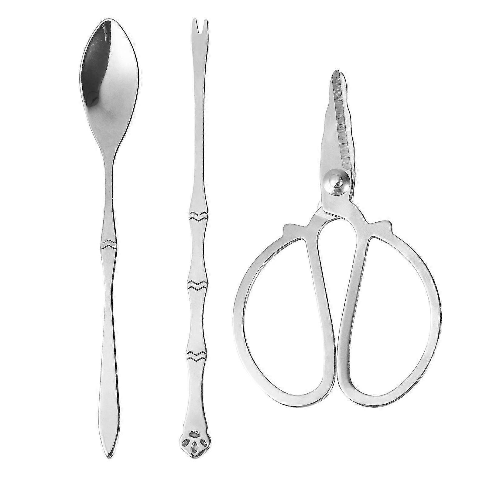 Seafood Tools Set Lobster Shellers compatible with Crab Eating 1Set Silver Kit