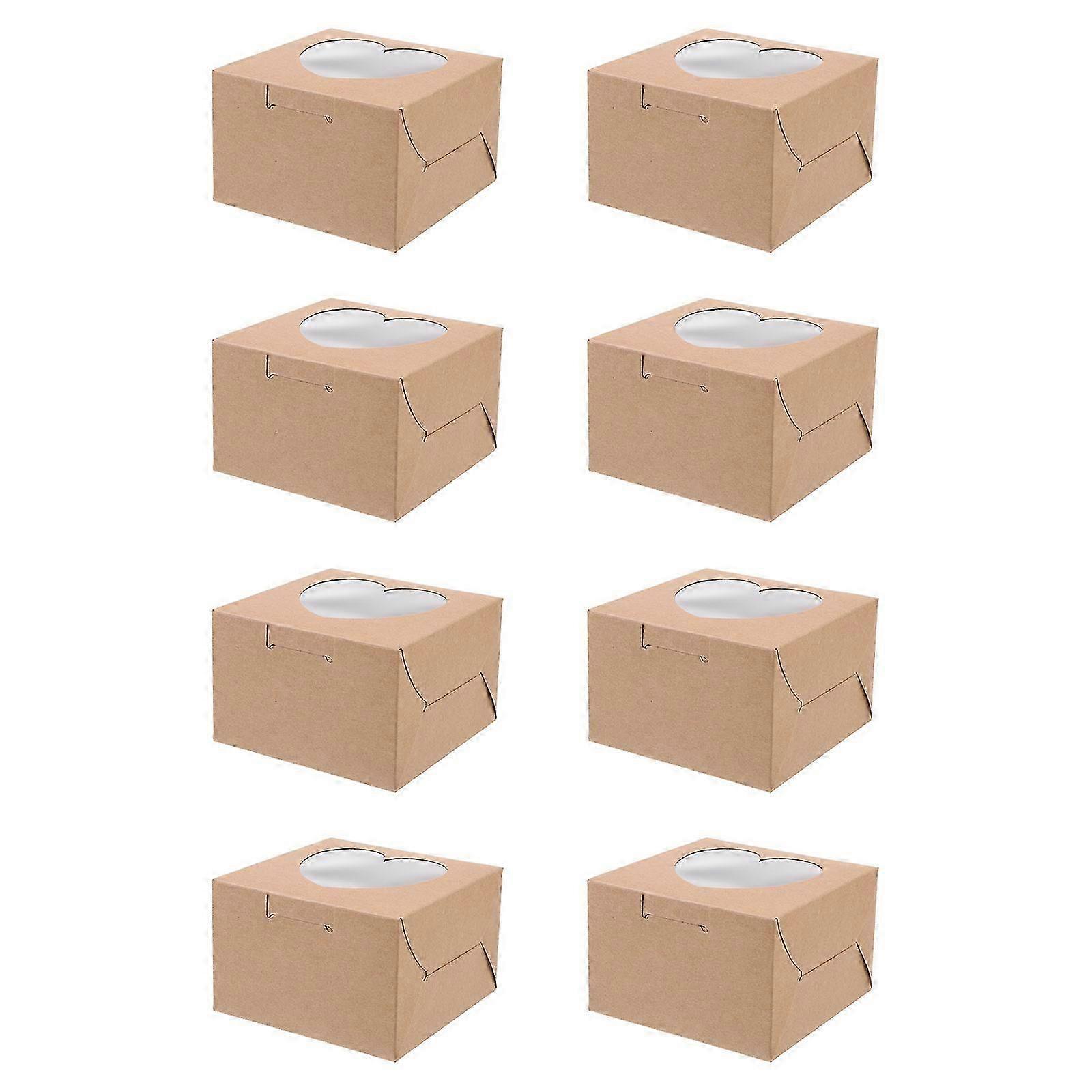 Biscuit Storage Gift Boxes 20Pcs Light Brown Packaging Boxes