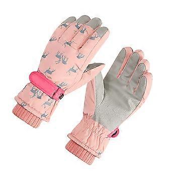 Skidhandskar för cykling utomhus, 2 par, rosa