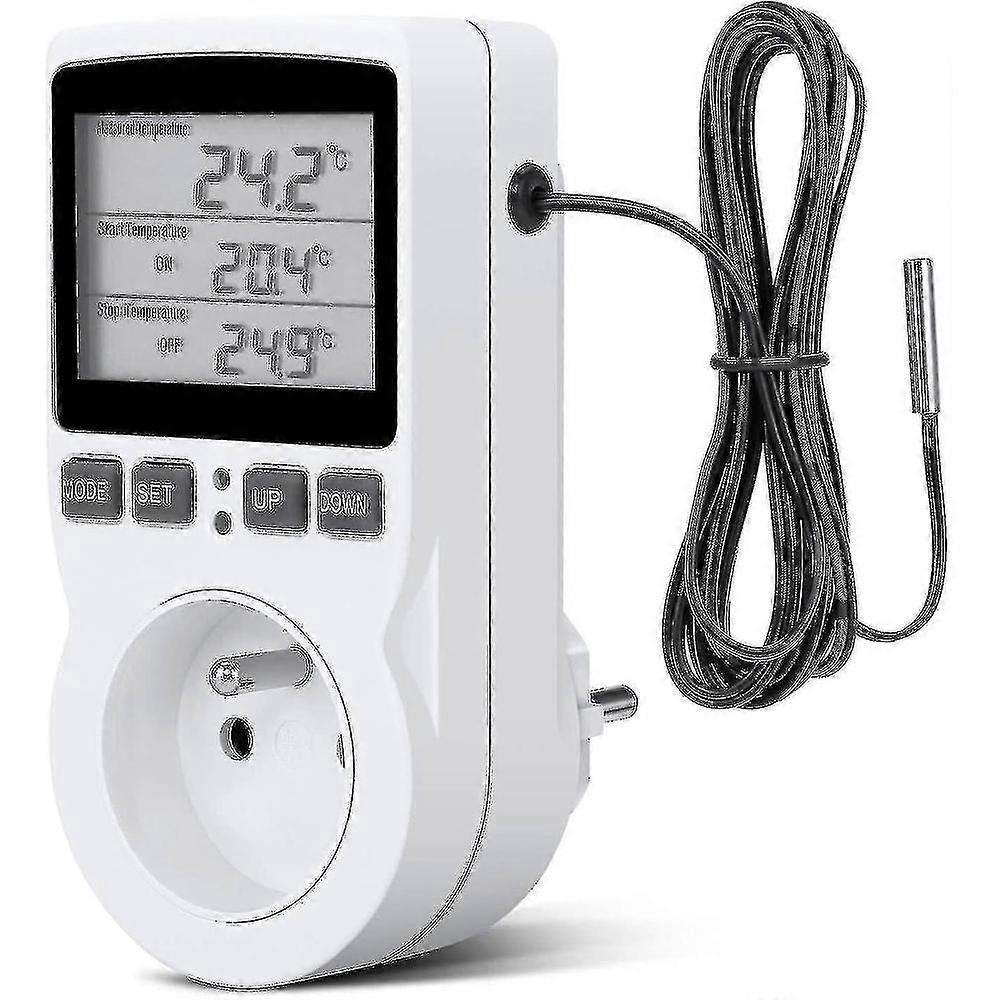 Digital Temperature Controller Socket,230V,Heating Cooling Thermostat For Greenhouse