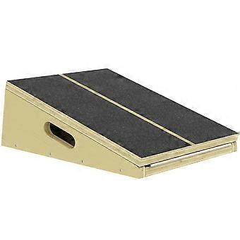 Wooden Slant Board For Calf Stretching, 4 Incline Levels, 120 Kg, For Home And Office, Natural Wood